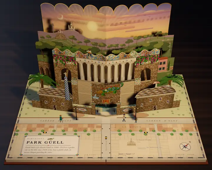 Barcelona: Park Güell, a pop-up spread