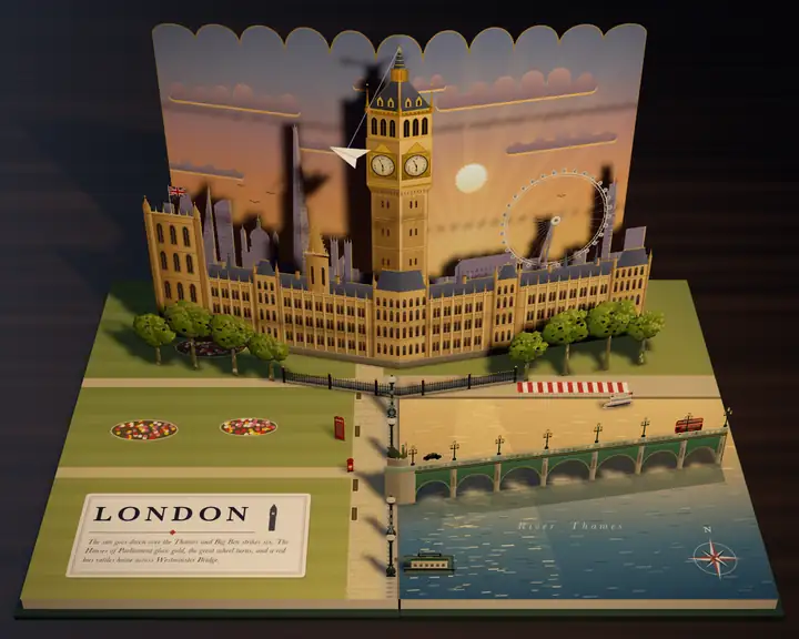London: Westminster and Big Ben, a pop-up spread