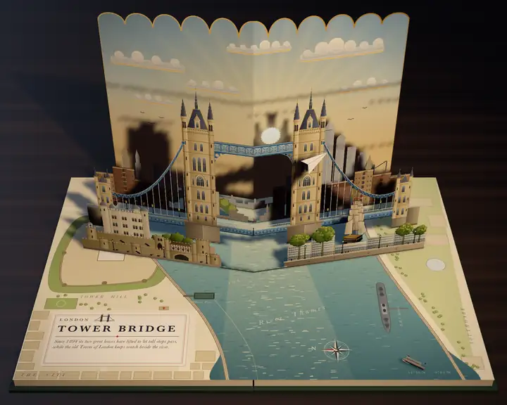 London: Tower Bridge, a pop-up spread