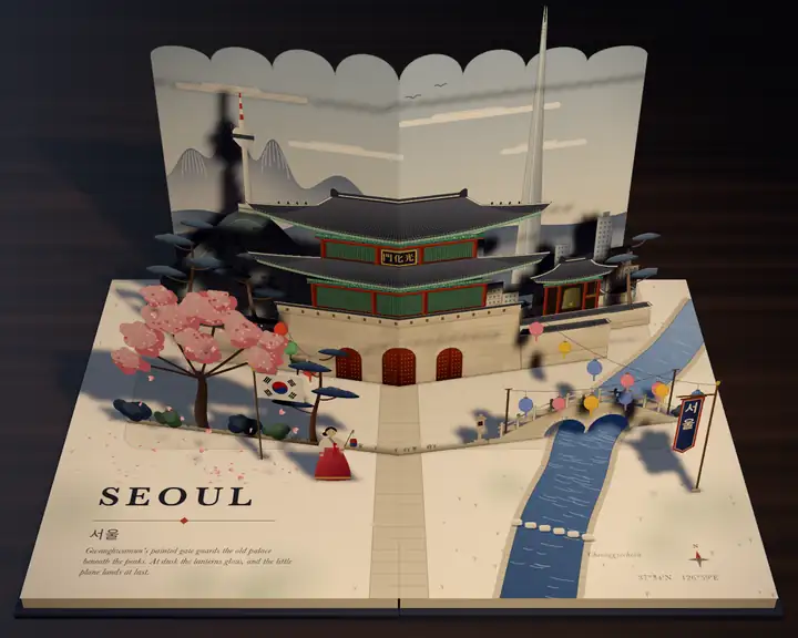 Seoul: Gwanghwamun and Gyeongbokgung, a pop-up spread