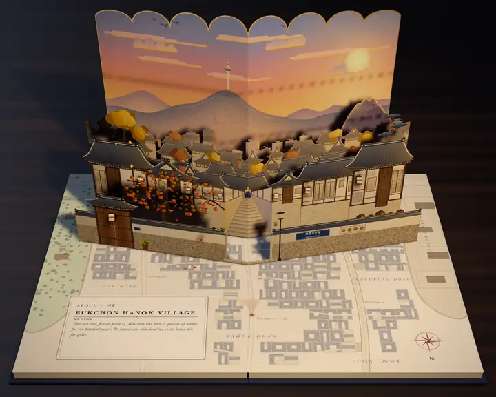 Seoul: Bukchon Hanok Village, a pop-up spread